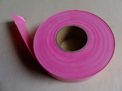 マークテープ、材質”生分解樹脂”100m